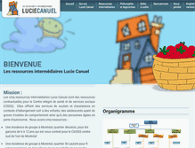 Tablet Screenshot of luciecanuel.org